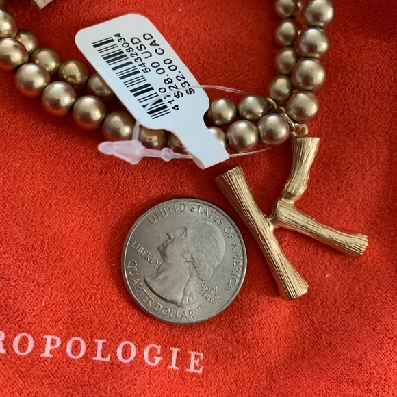 Anthropologie Monogram “K” Beaded Bracelets - Picture 3 of 4